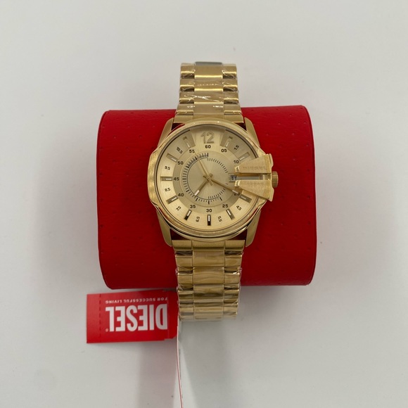 Diesel Other - Diesel Men's Mega Chief Chronograph Gold-Tone Stainless Steel Watch